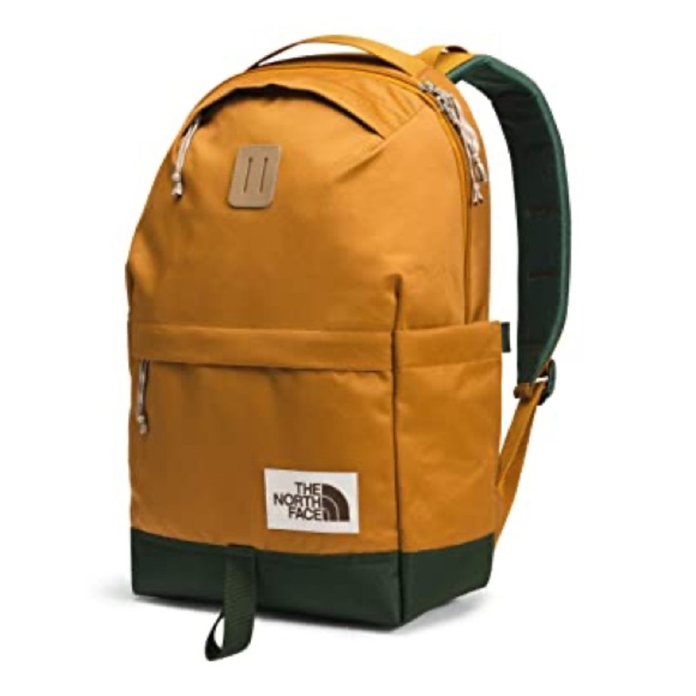The North Face TNF Daypack Canvas Backpack Timber Orange Military Green 22L